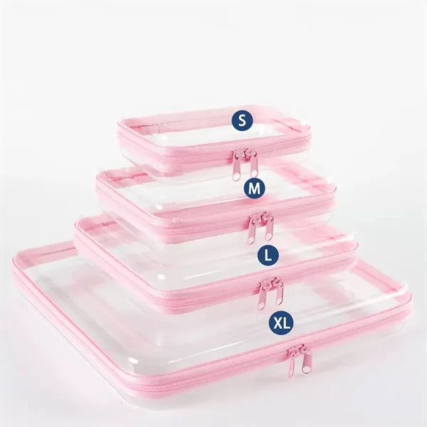 Clear Waterproof Cosmetic Bag with Zipper