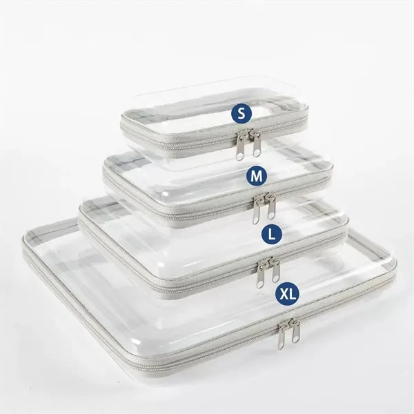 Clear Waterproof Cosmetic Bag with Zipper