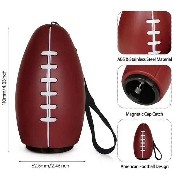 Football-Shaped Automatic Press Down Bottle Opener