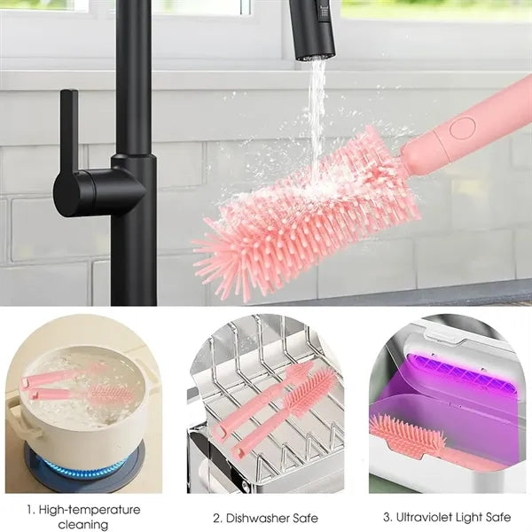 7-in-1 Baby Bottle Cleaner Kit for Home & Travel