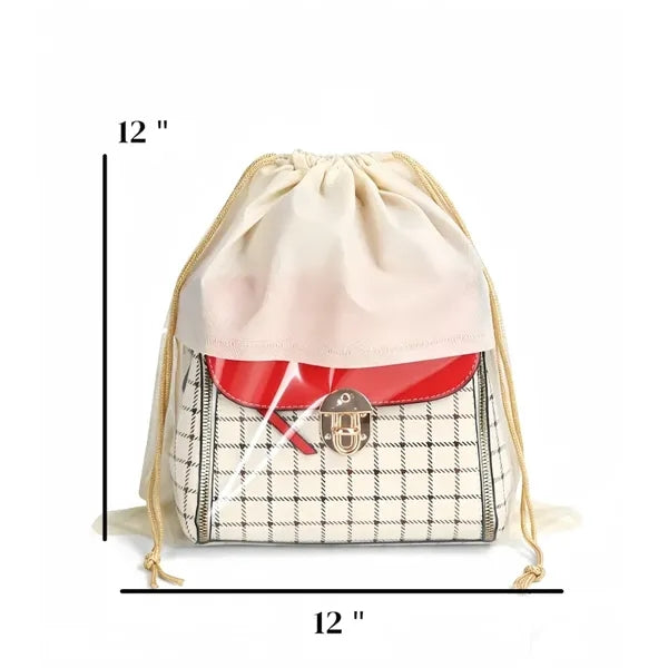 12" x 12" Practical Transparent Window Non-Woven Bag