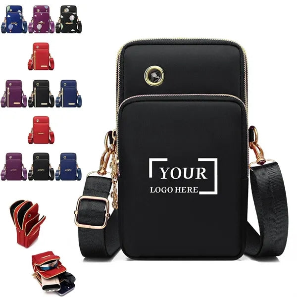 Versatile Oxford Cloth Crossbody Cell Phone Bag