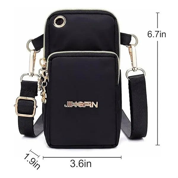 Versatile Oxford Cloth Crossbody Cell Phone Bag