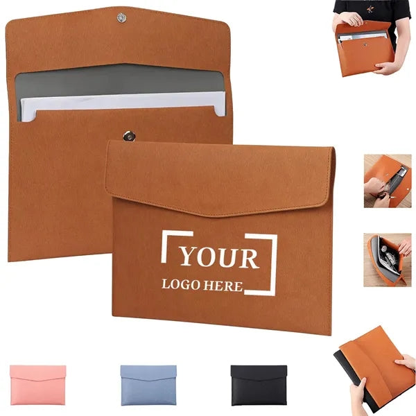 PU Leather A4 Document Folder
