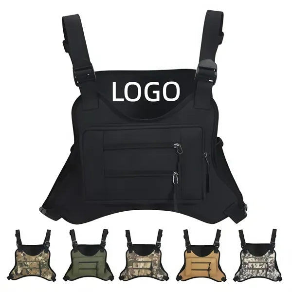 Logo Tactical Nylon Chest Pack Bag