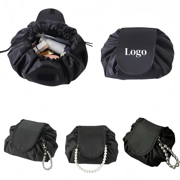 Lightweight Portable Polyester Drawstring Makeup Bag