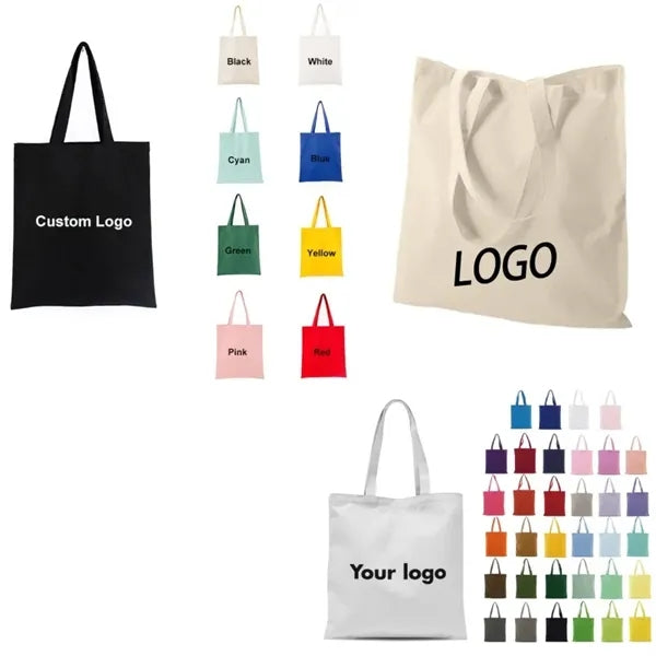 Logo Polyester Canvas Tote Bag