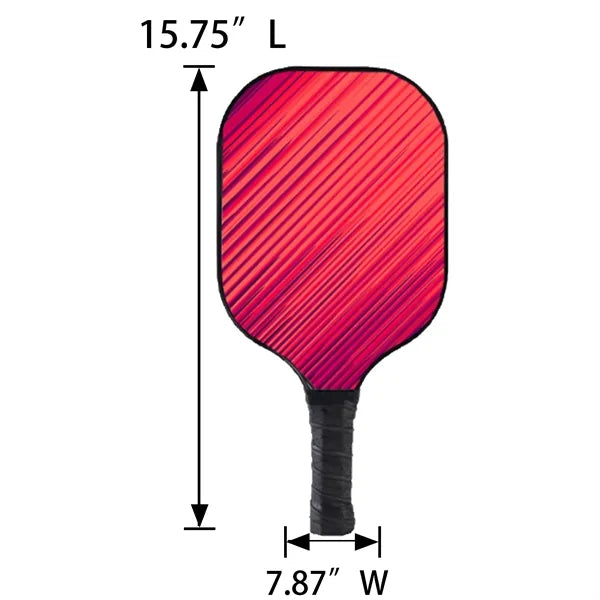 Fiberglass Pickleball Set - 2 Paddles, 4 Balls, Carry Bag