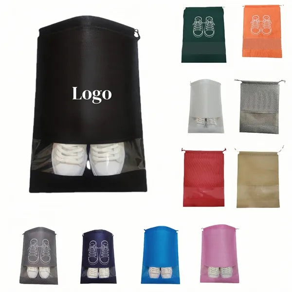 Eco-Friendly Stylish Non-Woven Drawstring Shoe Bag
