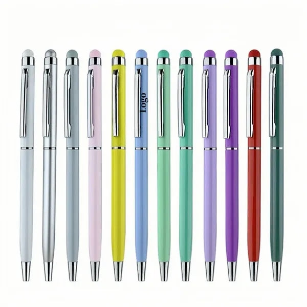 Durable Smooth-Writing Metal Ballpoint Stylus Pen