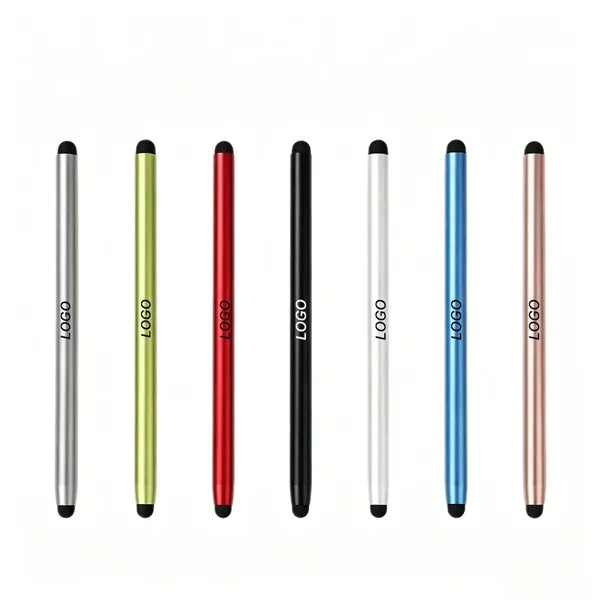 2-in-1 Double-Ended Aluminum Alloy Capacitive Stylus Pen