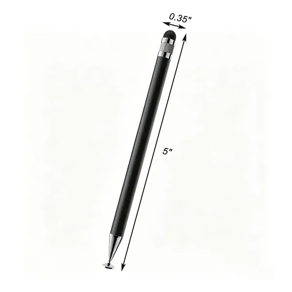 2-in-1 Dual-Tip Convenient Aluminum Stylus Pen