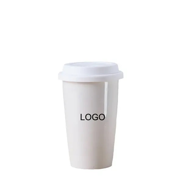 11oz Ceramic Coffee Mug with Silicone Lid