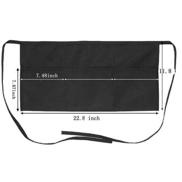 Half Apron with 3 Pockets for Work