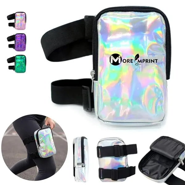Holographic Reflective Adjustable Leg Bag Fanny Pack