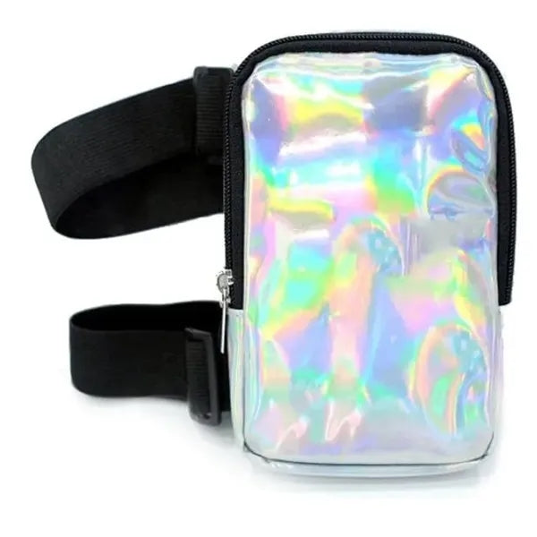 Holographic Reflective Adjustable Leg Bag Fanny Pack