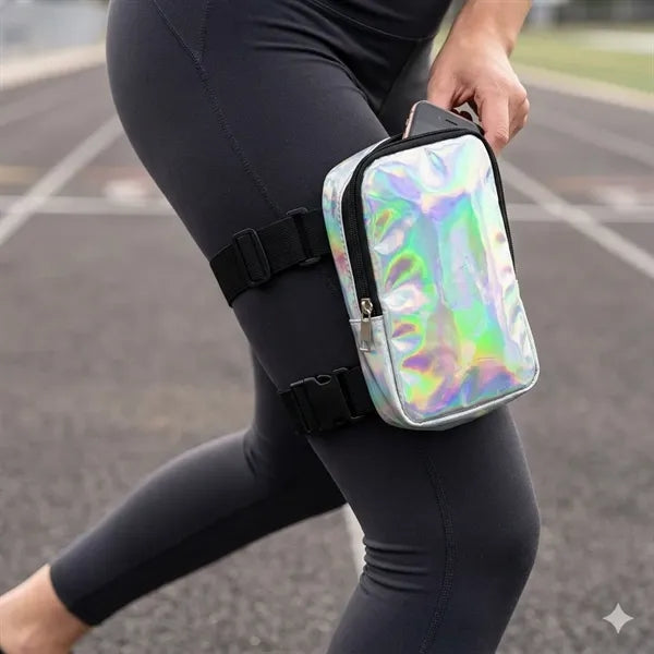 Holographic Reflective Adjustable Leg Bag Fanny Pack