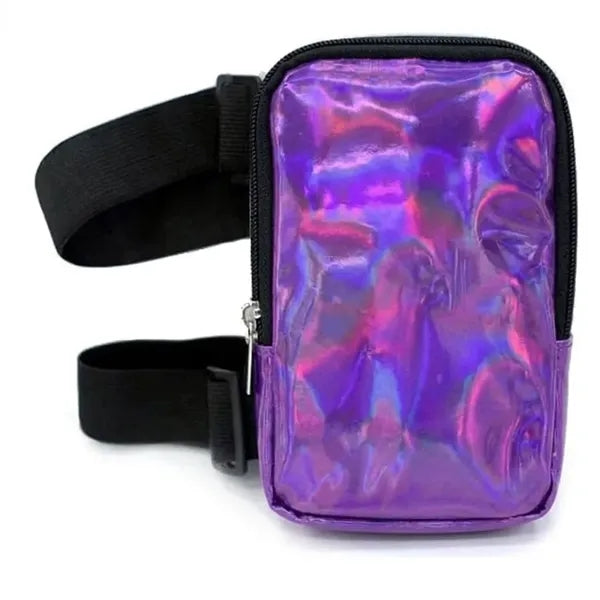 Holographic Reflective Adjustable Leg Bag Fanny Pack