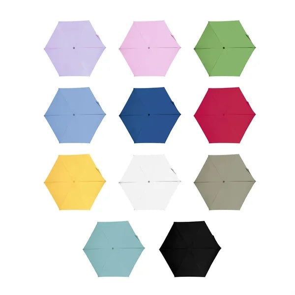 41" Arc Portable Mini 5 Fold Capsule Umbrella With Pouch