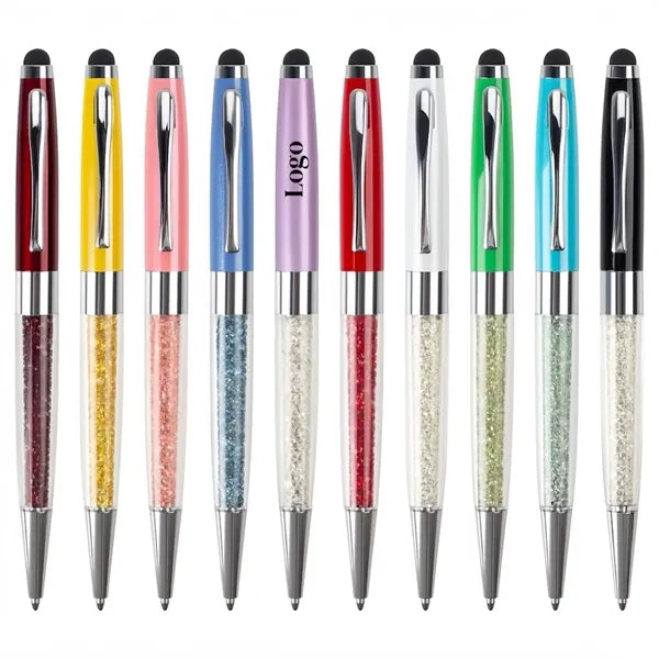 Sparkling Creative Metal Ballpoint Stylus Pen