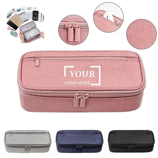 Large Capacity Oxford Cloth Stationery Pencil Case