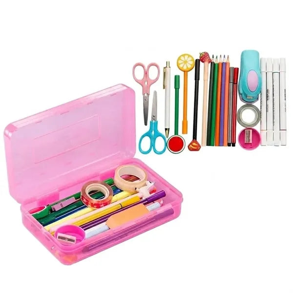 Clear Plastic Pencil Box