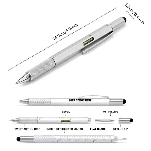 6-In-1 Metal Stylus Tool Pen