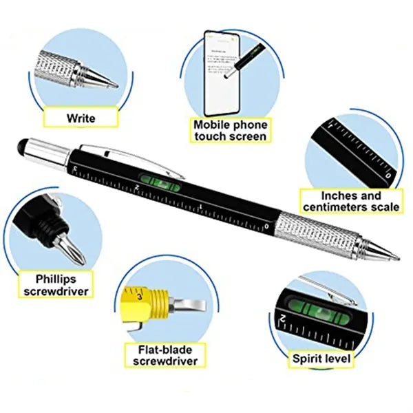 6-In-1 Metal Stylus Tool Pen