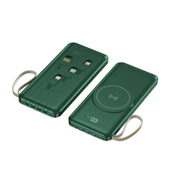 Magnetic Power Bank with Built-in Cable and Foldable Stand