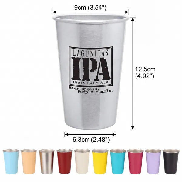 17oz Stainless Steel Camping Pint Cup