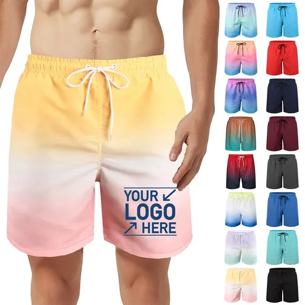 Sublimation Drawstring Casual Summer Beach Shorts