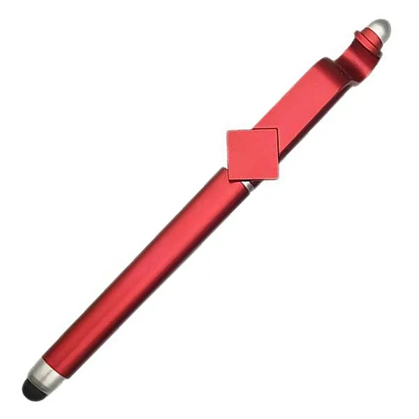 Plastic QR Code Phone Stand Stylus Pen