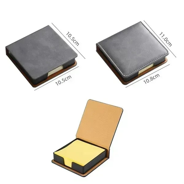 Multi Function PU Leather Notepad Dispenser Perfect For Desk