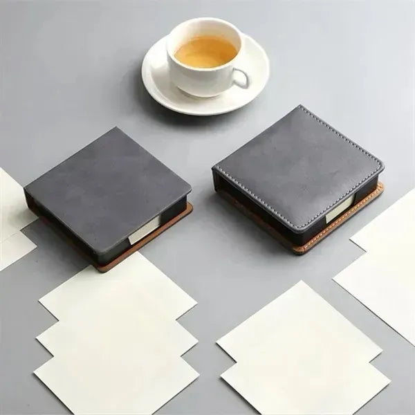 Multi Function PU Leather Notepad Dispenser Perfect For Desk