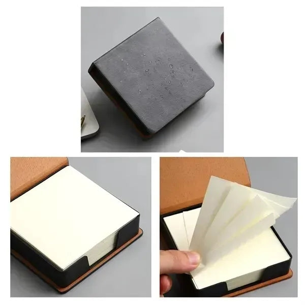 Multi Function PU Leather Notepad Dispenser Perfect For Desk