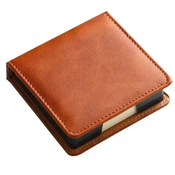 Multi Function PU Leather Notepad Dispenser Perfect For Desk