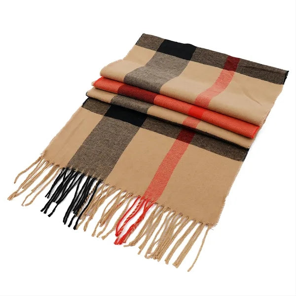 Super Soft Classic Cashmere Feel Plaid Scarf
