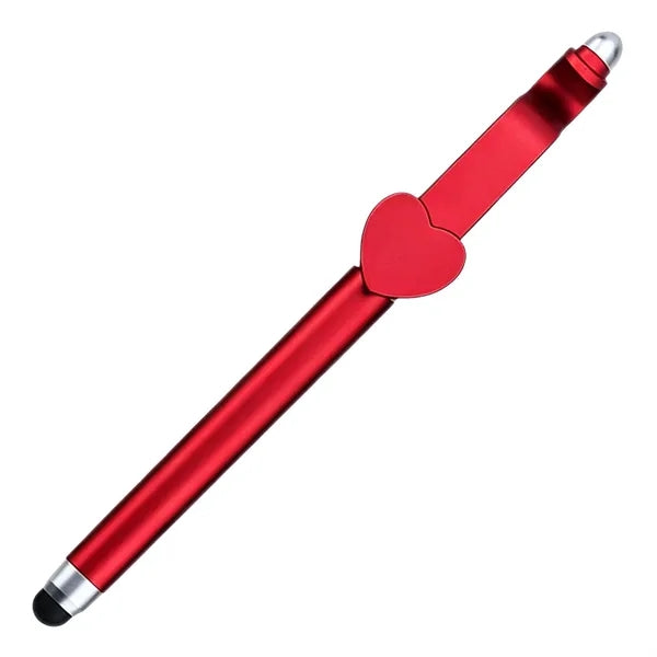 Heart Shape Phone Stand QR Code Stylus Pen