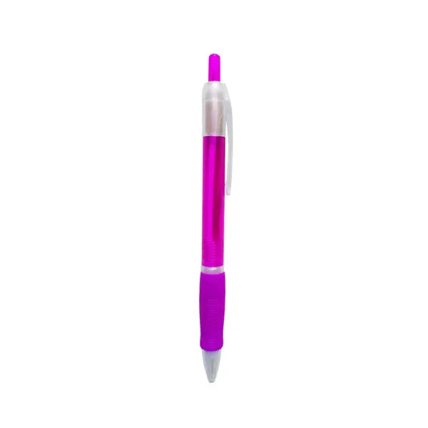 Translucent Clickable Pen with Grip