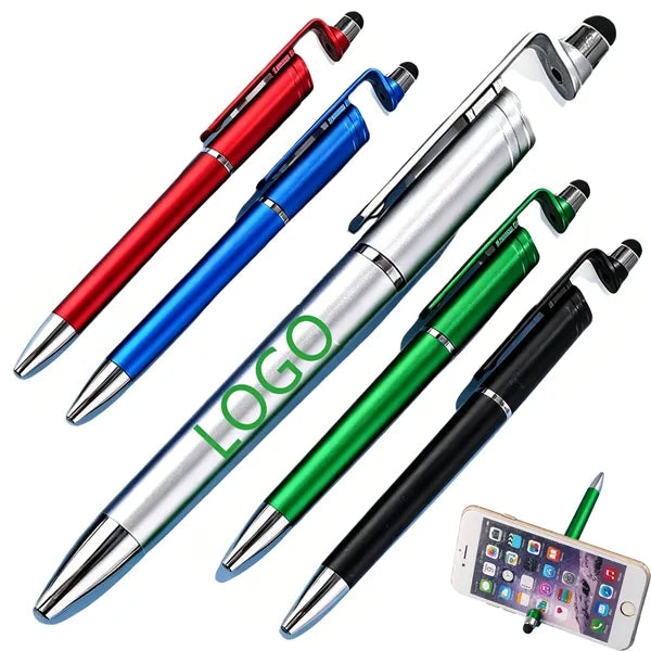 Plastic Phone Stand Stylus Ballpoint Pen