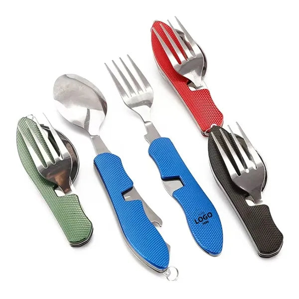 Portable 4 in 1 Stainless Steel Cutlery