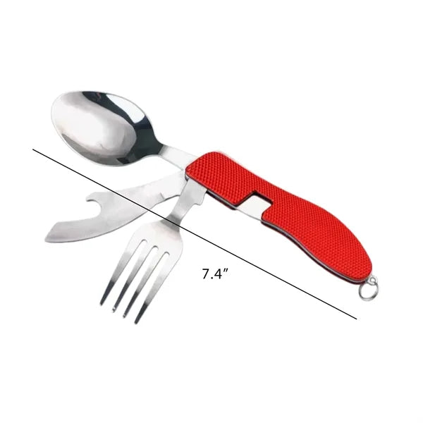 Portable 4 in 1 Stainless Steel Cutlery