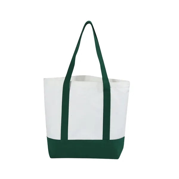 12oz. Customized Canvas Boat Tote Bag w/ Front Pocket