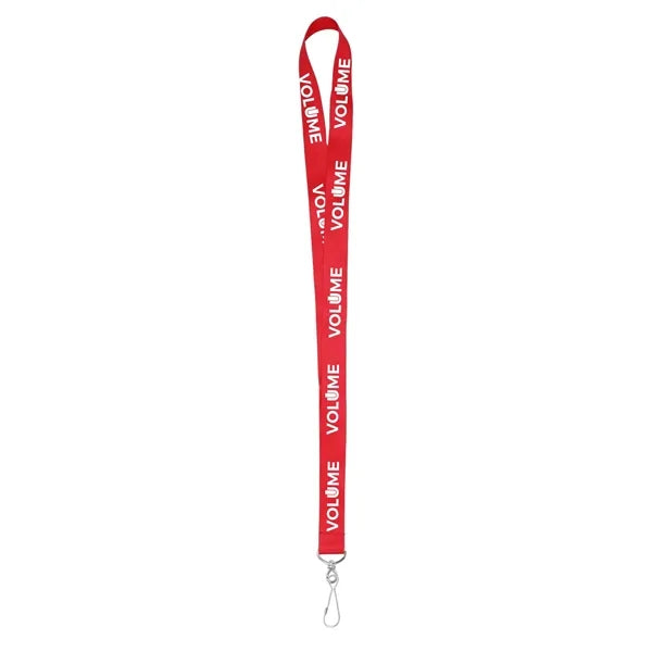 3/4" Full Color Polyester Lanyard w/Metal J Hook