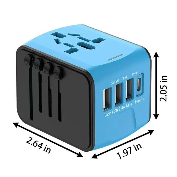Logo Travel Multi-functional Universal Plug Adapter