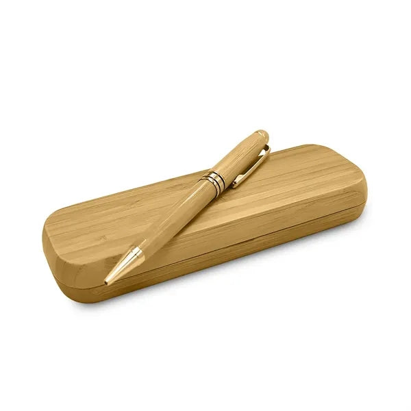 Executive Wooden Pen Gift Set With Case - Twist Action