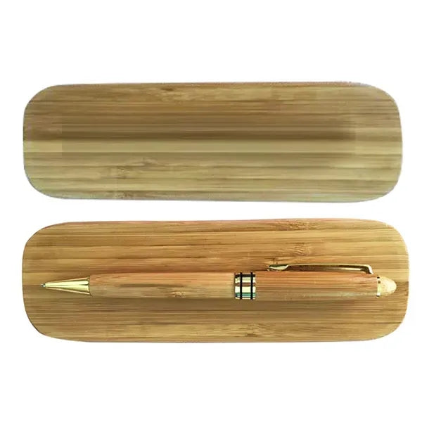 Executive Wooden Pen Gift Set With Case - Twist Action