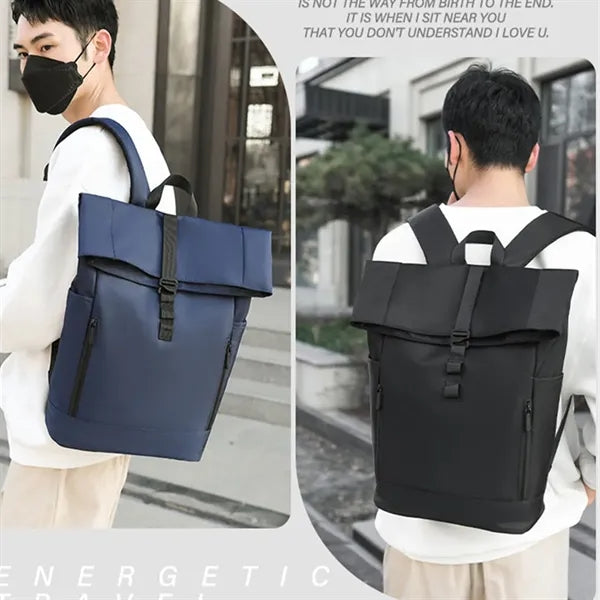 Waterproof Roll Top Laptop Backpack