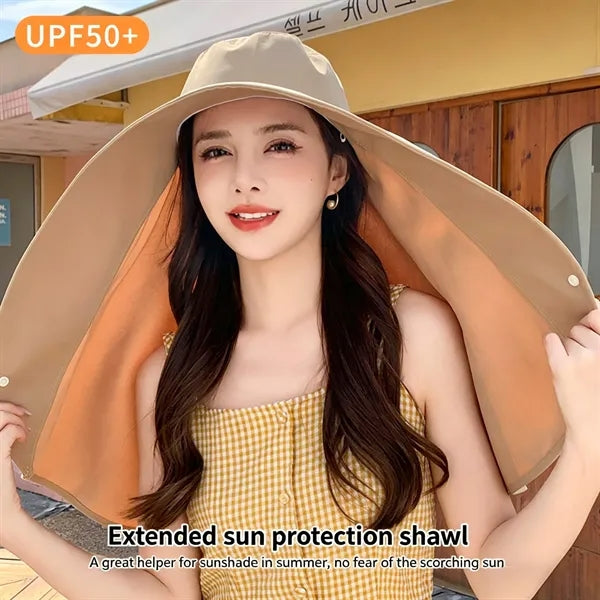 Full-face sun protection hat