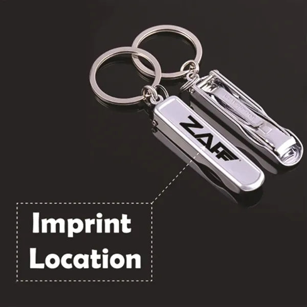 Foldable Nail Clipper Keychain